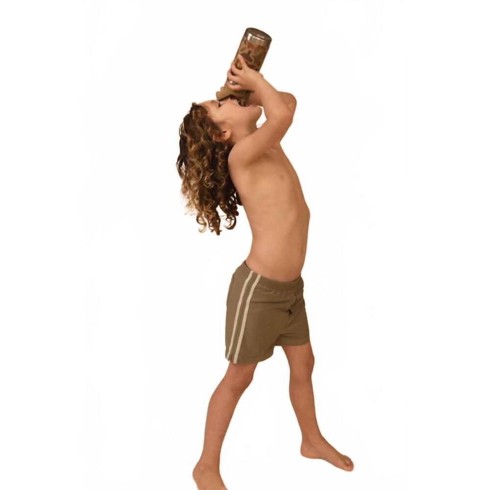 NEW MONTCE kid's mini swim trunk in khaki